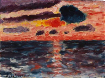Zonsondergang, Borkum, 1928