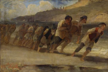 Burlaks aan de Wolga, 1871