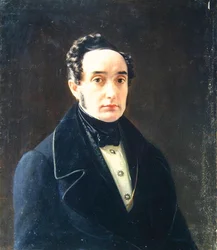 Portret van de auteur Ivan Panayev (1812-62)