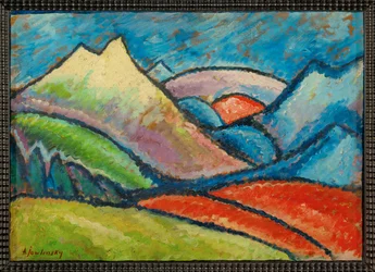 Landschap Oberstdorf (schilderij op doek)