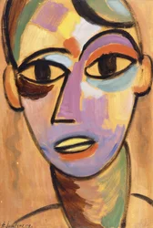 Mystiek Hoofd: Jongeling I, ca. 1917