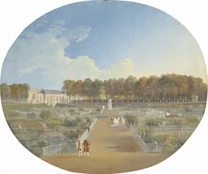 De moestuin van het Hôtel de Valentinois in Passy