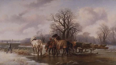 De hout slee