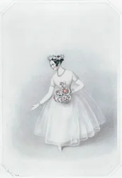 Marie Taglioni, beroemdste ballerina ... (gekleurde print)