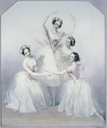 Pas de Quatre met ballerina