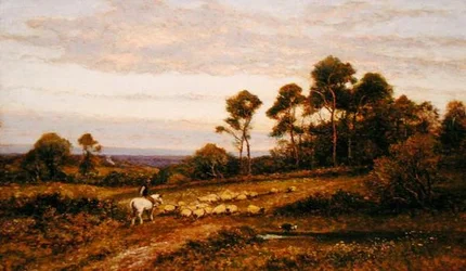 Een weiland in Surrey