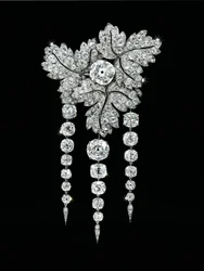 "Feuilles de Groseillier" broche, ca. 1855