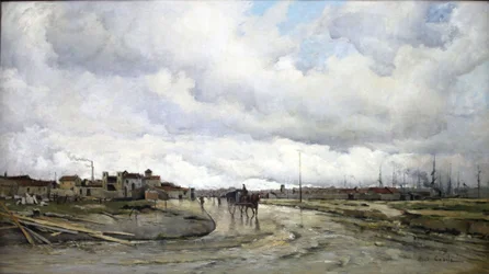 Frans: Les abords du bassin du Lazaret.