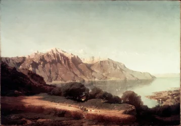 Uitzicht op het meer van Genève