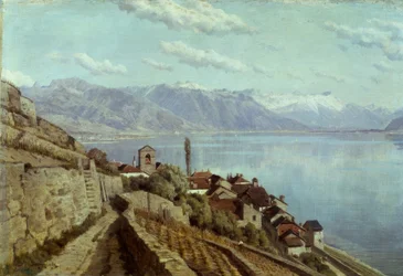 Het dorp Saint-Saphorin