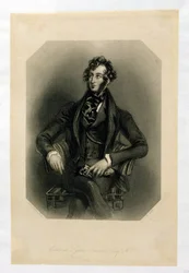 Edward Lytton Bulwer, gegraveerd door H. Cook