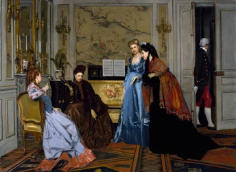 Elegante Figuren in een Salon