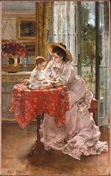 De tevreden moeder, 1872
