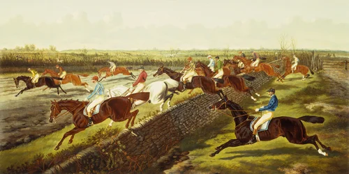 Steeplechase (olieverf op doek)