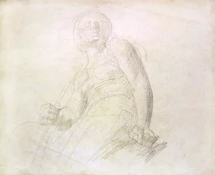 Studie van een figuur, c.1850