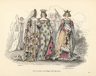 Adellijke vrouwen in de tijd van Koning Jan II en Filips de Goede van Frankrijk