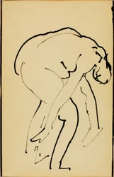 Buigend naakt