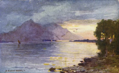 Een Watery Zonsondergang, Lough Leane, Killarney