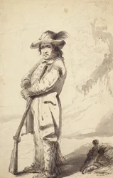 Een Rocky Mountain Trapper, Bill Burrow, c.1837
