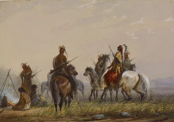 Expeditie om wilde paarden te vangen – Sioux