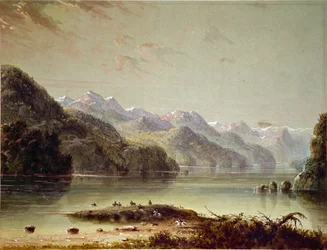 Menaar aan het meer (Wind River Mountain)