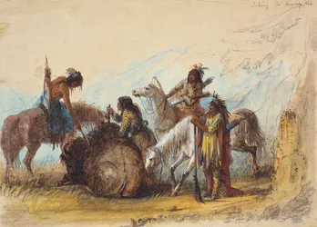 Het nemen van de bult rib, c.1858