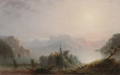 Het meer breidt haar eenzame boezem uit naar de hemel, ca. 1850