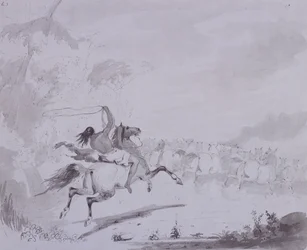 Het Werpen van de Lasso, c.1837