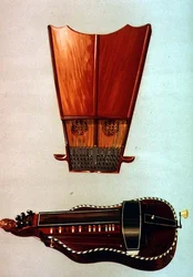 Een belharp en een draailier, uit 