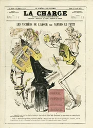 Illustratie door Alfred Le Pete voor de omslag van La Charge (1870), nr. 14