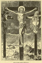 Illustratie van Alfred Le Pete (1841-1909) in Gros-Jean en zijn genezing