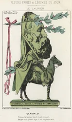 De Laurier: Cartoon over Garibaldi - ill. van 15/02/1871 in 