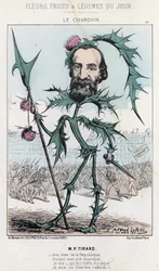 Le Thistle: karikatuur over P. Tirard - ill. uit 30/03/1871 in 