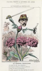 De Rosier des Battailles: karikatuur van generaal Faidherbes - ill. van 20/01/1871 in 