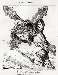 Karikatuur van Leon Cladel