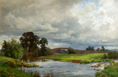 Thorverton Bridge (Olieverf op doek)