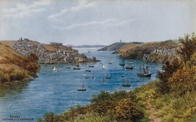 Fowey, ingang van de haven