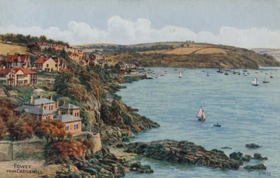 Fowey, vanaf Castle Hill