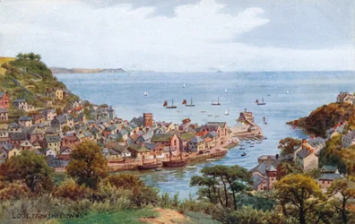 Looe, vanaf The Downs