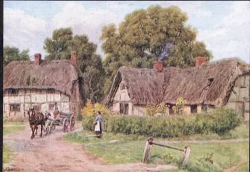 West Hagbourne, Berkshire, uit The Cottages and the Village Life of Rural England, uitgegeven door Dent & Sons Limited, 1912