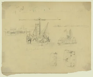 Vijf uitzichten op de Susquehannah en de Ceres