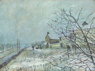 Eerste Sneeuw in Veneux-Nadon