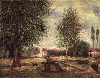 Landschap bij Moret-sur-Loing