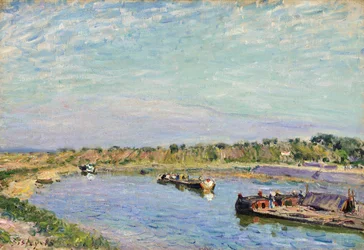 De haven van Saint Mammes, de ochtend, 1885