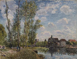 Moret, Uitzicht op de Loing, Middag in Mei