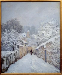 Sneeuw in Louveciennes