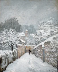 Sneeuw in Louveciennes