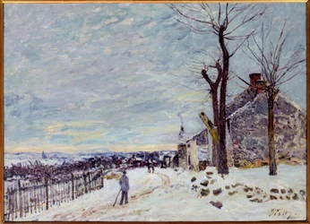 Sneeuwweer in Veneux-Nadon