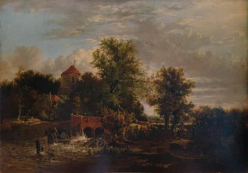 Sluispoort aan de Rivier Western, ca. 1832