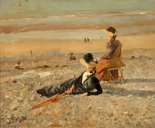 A. Stevens, Een mooie dag in Le Tréport